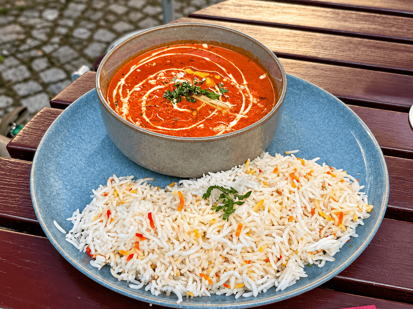Tomaten-Curry mit Basmatireis