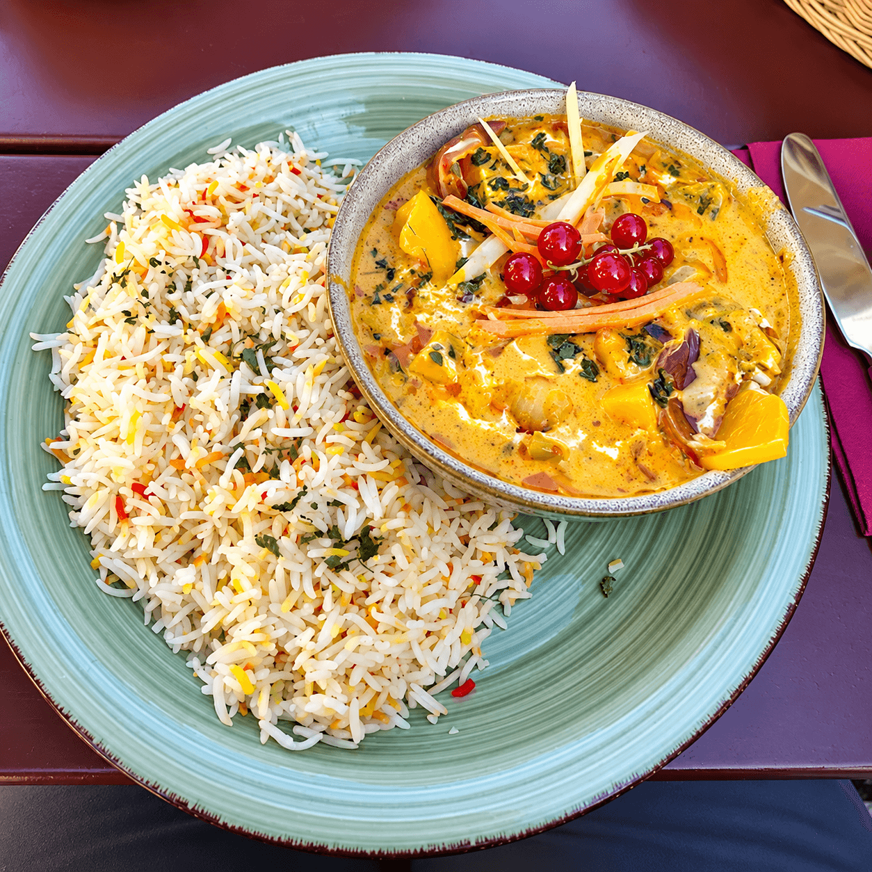 Gemüse-Curry mit Basmatireis